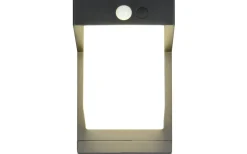 Solcellslampor Vägg|Visa Alla Solcellslampor<Reality Colombo hybrid solcellsdriven Vägglampa LED mattsvart rörelse- och skymningssensor 4000K IP44