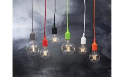 Sladdställ Med Sockel|Fönsterlampor<Star Trading Color Pendel E27 med Takkopp 1,2m Grå