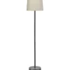PR Home Columbus Golvlampa 131cm Råsilver med lampskärm Sofia Natur* Golvlampor