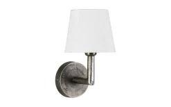 Hall & Trappa|Lampetter<PR Home Columbus Vägglampa 22cm Råsilver