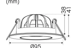 Hidealite Comfort G4 Quick ISO Tilt Vit Dim to Warm 7,5W IP44* 230V Led Spotlights
