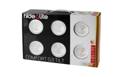 Hidealite Comfort G4 Quick ISO Tilt 6-Pack Vit Dim to Warm 7,5W IP44* 230V Led Spotlights