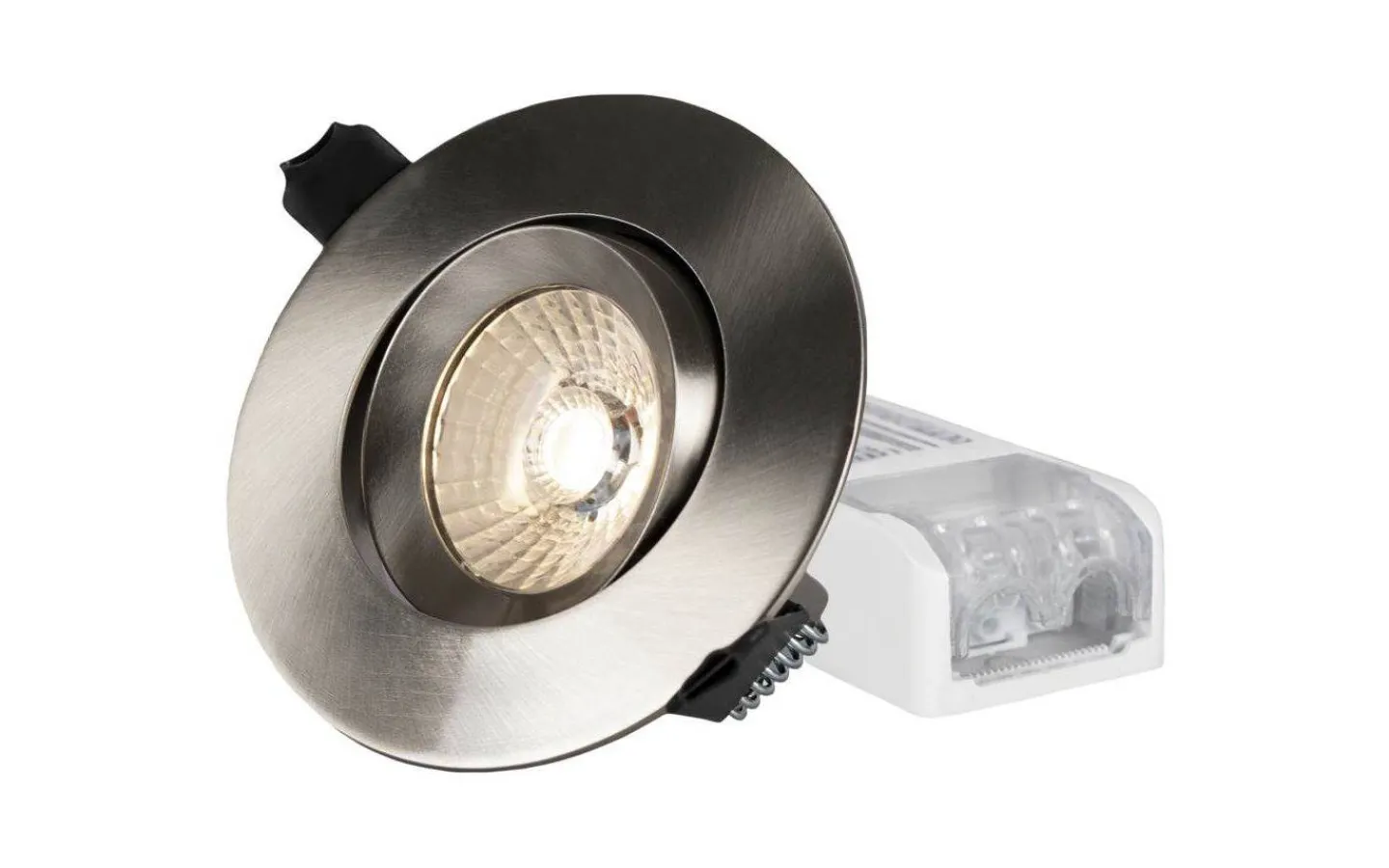 Hidealite Comfort G3 Tilt Borstad Stål 3000K 7,5W IP44* 230V Led Spotlights