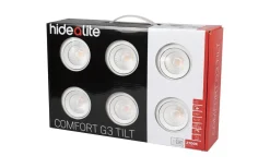 Hidealite Comfort G3 Tilt 6-Pack Vit 2700K 7,5W IP44* 230V Led Spotlights