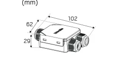 Hidealite Comfort Quick Outdoor Spotlight LED GU10 3000K 5,8W Vit IP23* Infällda Spotlights Utomhus|Spotlights Med Utbytbar Ljuskälla