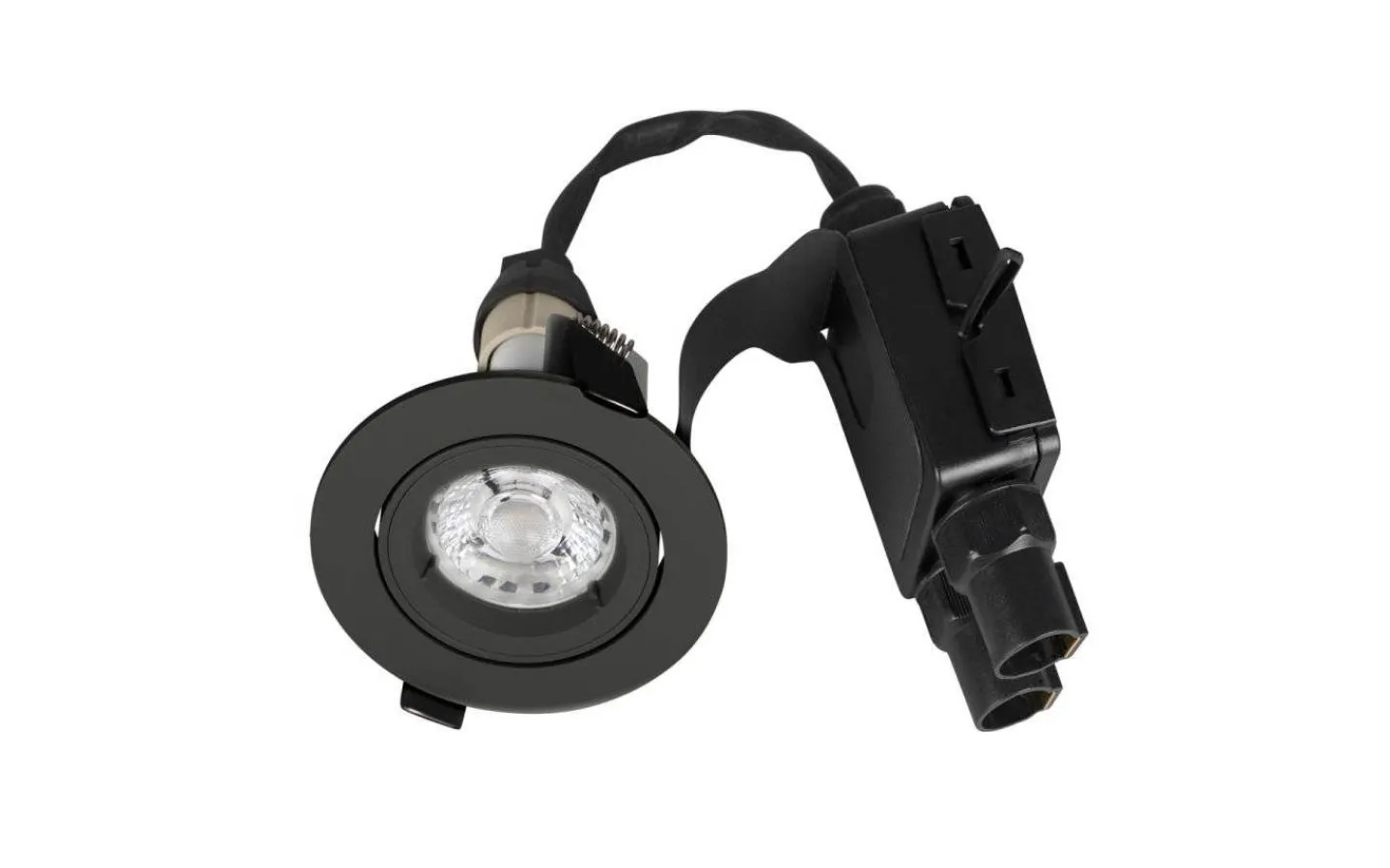 Infällda Spotlights Utomhus|Spotlights Med Utbytbar Ljuskälla<Hidealite Comfort Quick Outdoor Spotlight LED GU10 3000K 5,8W Antracit IP23
