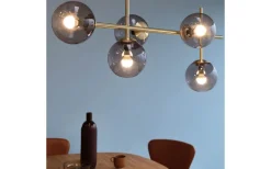 Como Taklampa 93cm Rök/Mässing