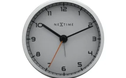 Bordsklockor<NeXtime Company Alarm Alarmklocka Ø9cm Vit/Metall