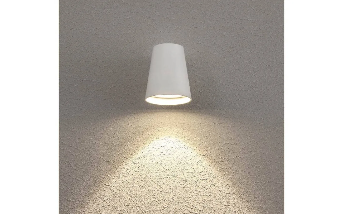 Hidealite Cone Vägglampa LED 3000K 3W Vit IP54* Upp Eller Nedljus Lampor
