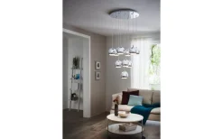 Conessa Taklampa 58cm GU10 LED 3000K 10x3W Krom