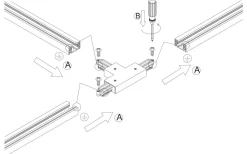 Skensystem|Kök & Matplats<Nordlux Connect T-Skarv 1-Fas Link Vänster Svart