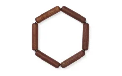 Grytlappar & Grytunderlägg<Spring Copenhagen Connect Underlägg 14,5 cm Mahogny Segmenterad