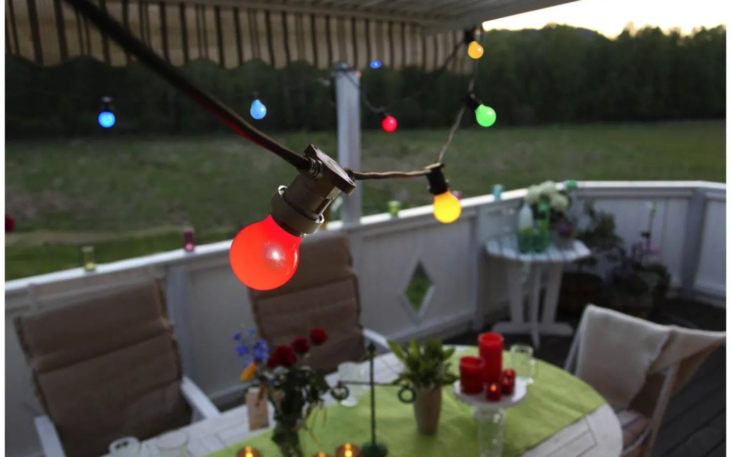 Partyslingor Utomhus 230V|Partyslingor Utomhus 230V<Star Trading Connecta Partyslinga 10xE27 7,35m Svart IP44