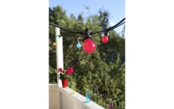 Partyslingor Utomhus 230V|Partyslingor Utomhus 230V<Star Trading Connecta Partyslinga 10xE27 7,35m Svart IP44