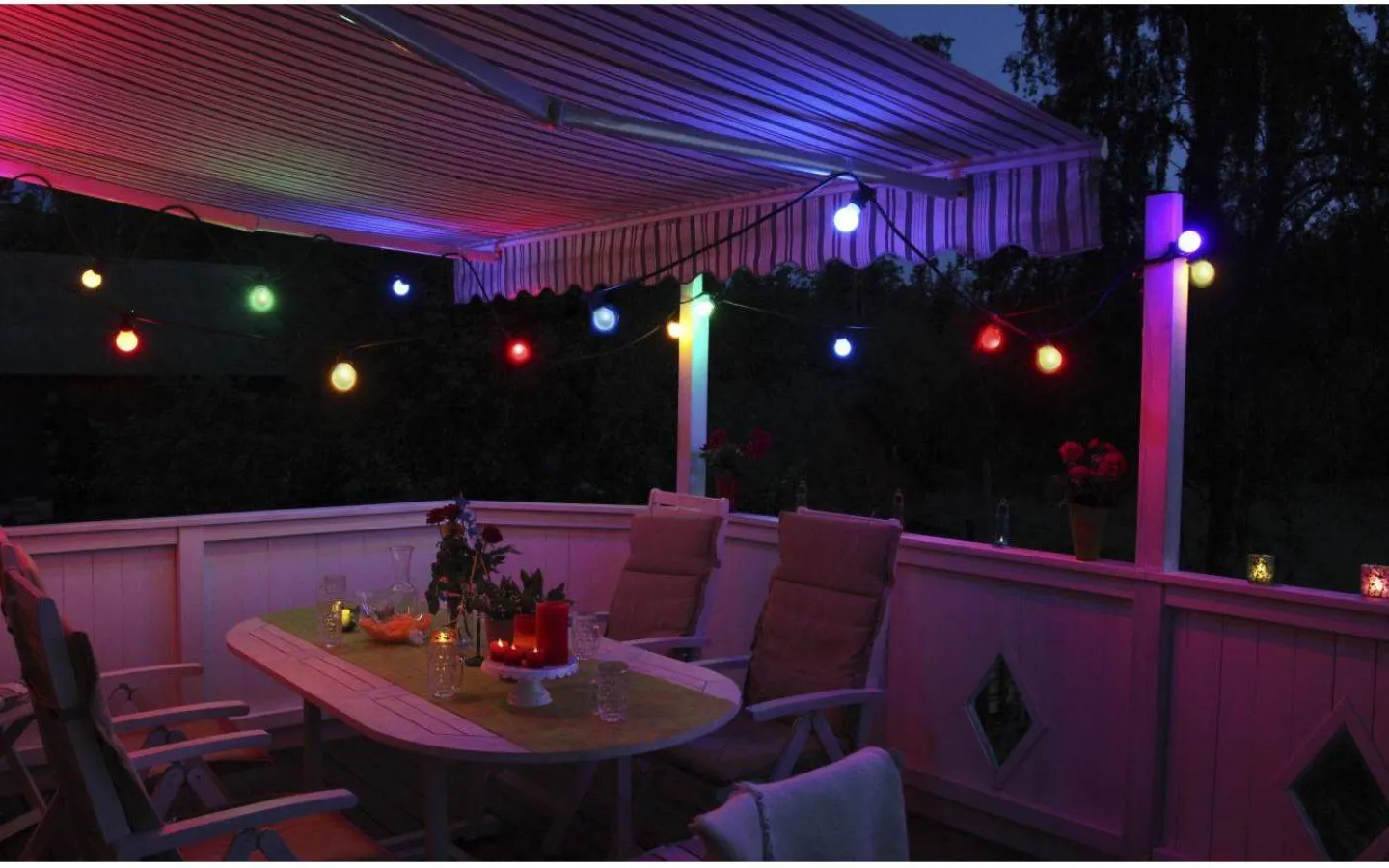 Partyslingor Utomhus 230V|Partyslingor Utomhus 230V<Star Trading Connecta Partyslinga 10xE27 7,35m Svart IP44