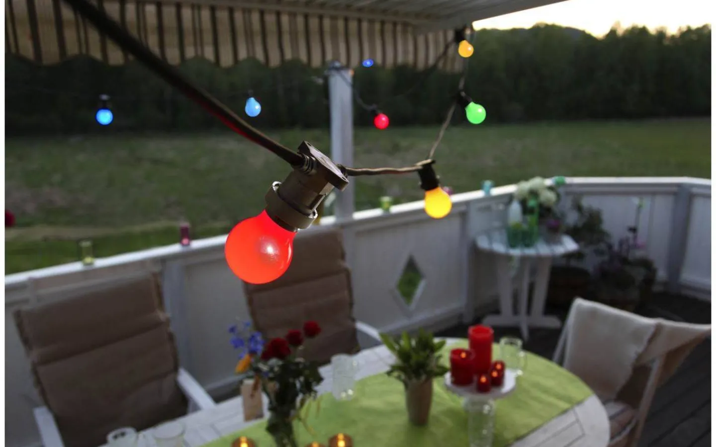 Partyslingor Utomhus 230V|Partyslingor Utomhus 230V<Star Trading Connecta Partyslinga 10xE27 7,35m Svart IP44