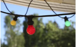 Partyslingor Utomhus 230V|Partyslingor Utomhus 230V<Star Trading Connecta Partyslinga 10xE27 7,35m Svart IP44