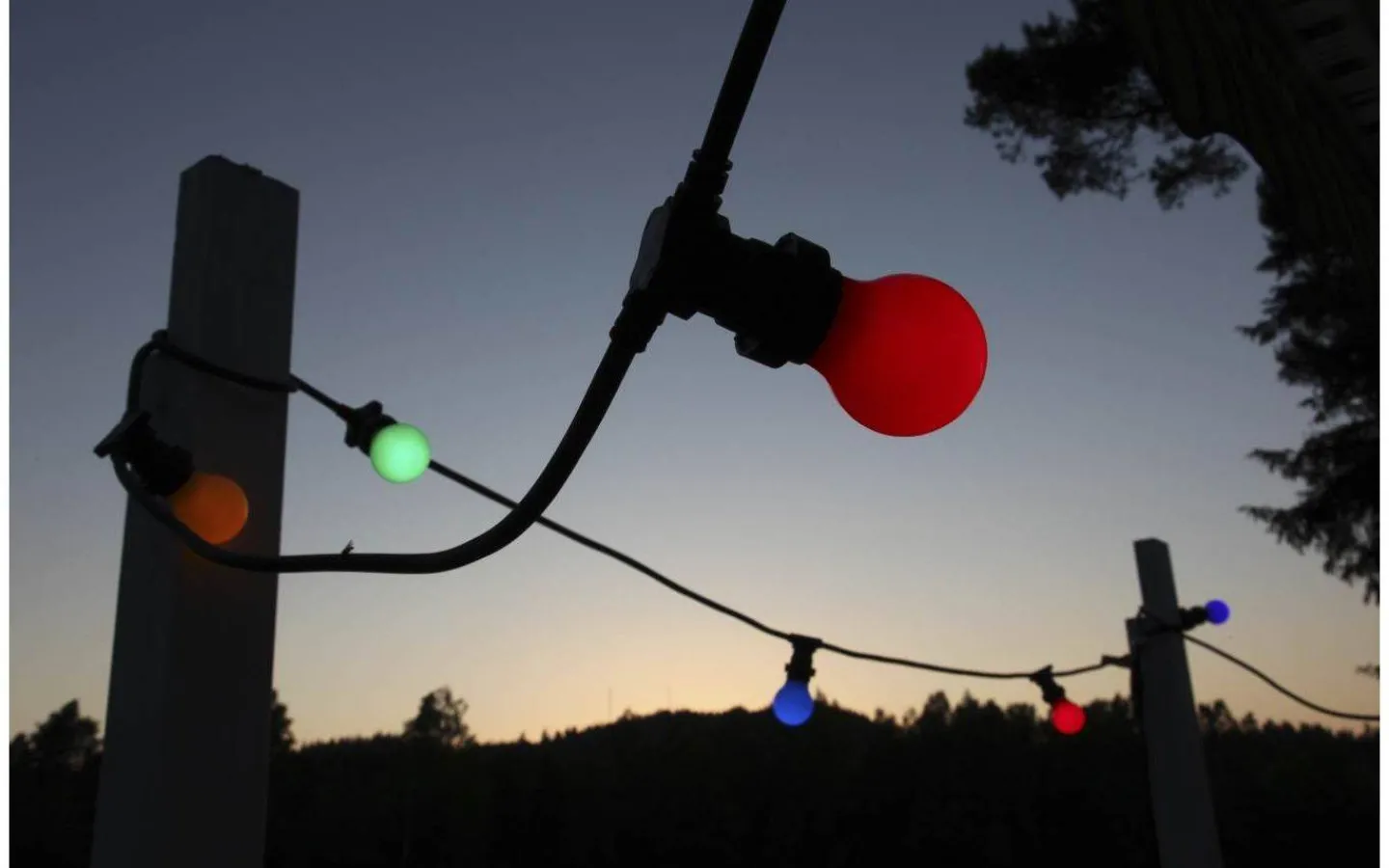 Partyslingor Utomhus 230V|Partyslingor Utomhus 230V<Star Trading Connecta Partyslinga 10xE27 7,35m Svart IP44