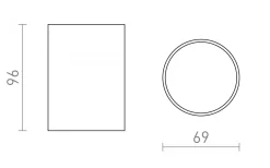 Rendl Connor Takspotlight 7cm GU10 Vit/Svart* Takspot Med 1 Lampa