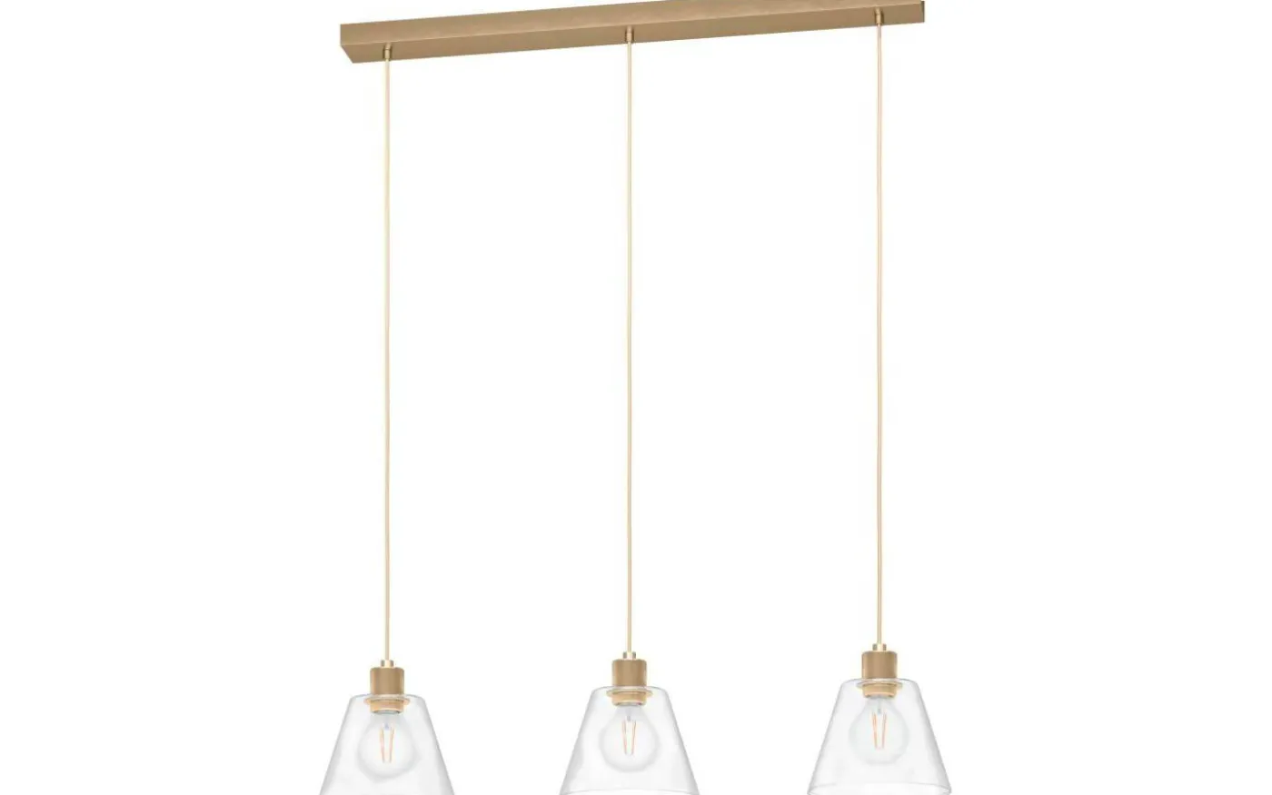 Copley Taklampa 90cm 3L Guld