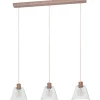 Copley Taklampa 90cm 3L Roséguld