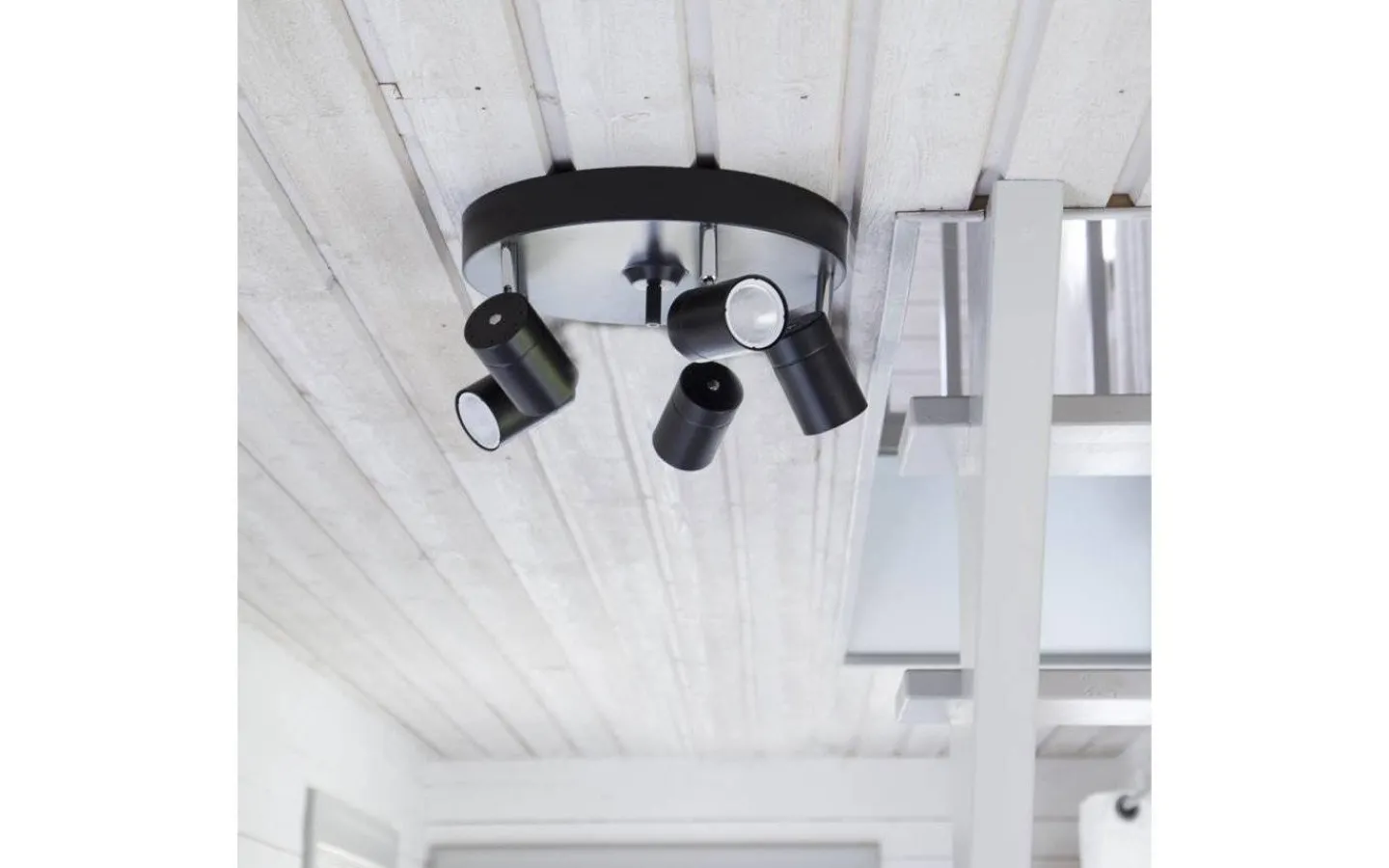 Hall & Trappa|Runda Takspotlights<By Rydens Correct Takspotlight 30cm 5L Svart