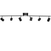 Avlånga Takspotlights|Takspot Med Minst 4 Lampor<By Rydens Correct Takspotlight 124cm 6xGU10 Svart