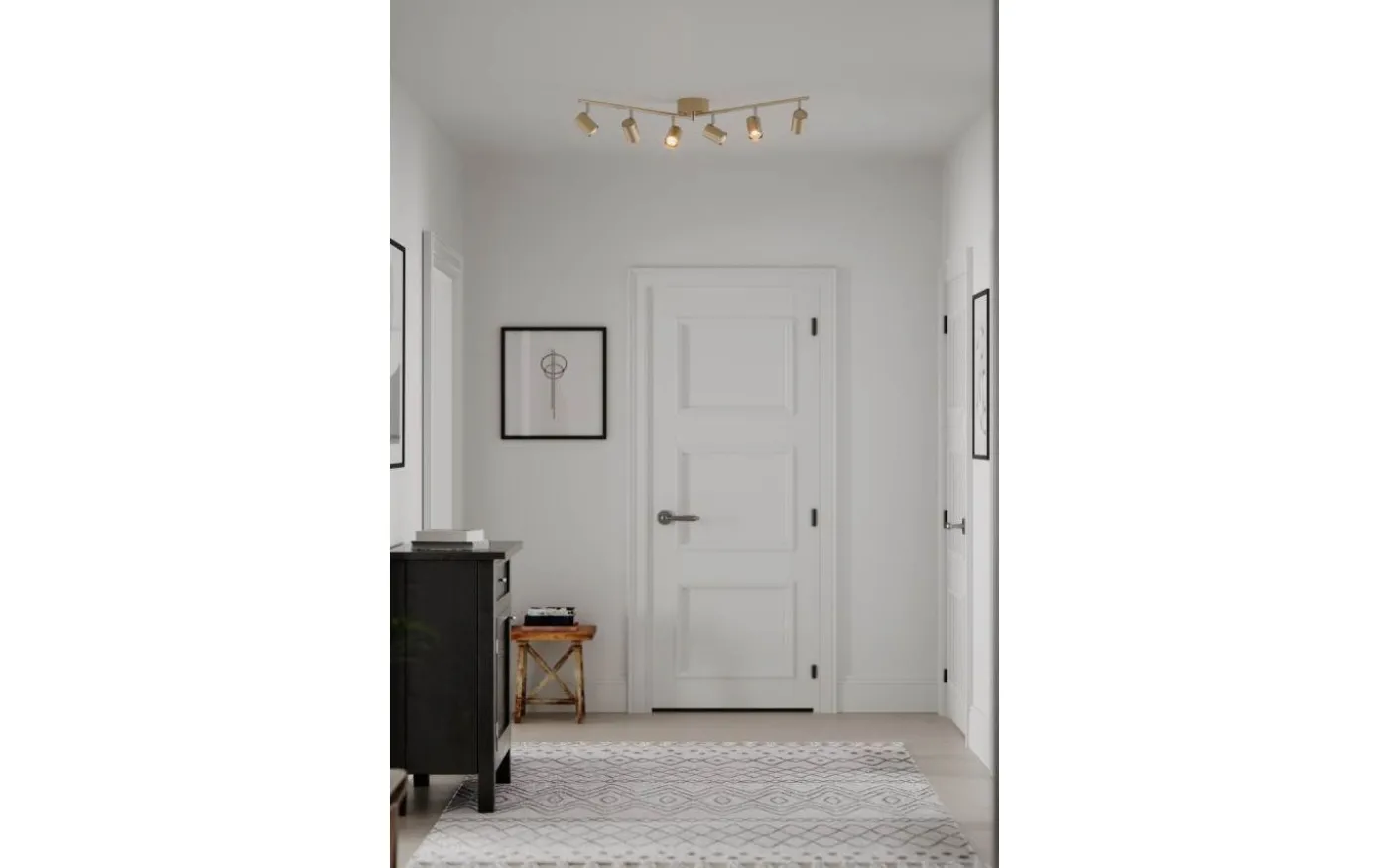 Correct Takspotlight 124cm 6xGU10 Guld