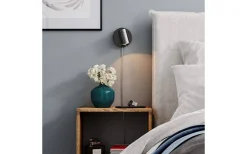 Sovrum|Läslampor<By Rydens Correct Vägglampa Svart