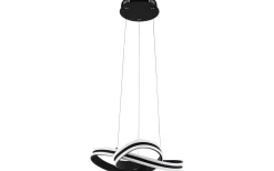 Stora Taklampor Ø50-69 Cm<Eglo Corredera Taklampa 50cm LED 3000K 2x18W Svart