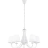 Trio Lighting Cortez Takkrona 70cm 5-delad E14 matt vit* Stora Taklampor Ø70-150 Cm