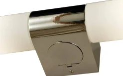 Aneta Cosenza Vägglampa med Uttag 44cm Krom IP44* Badrumslampor Vägg