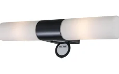 Aneta Cosenza Vägglampa med Uttag 44cm Svart IP44* Badrumslampor Vägg