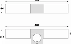 Aneta Cosenza Vägglampa med Uttag 44cm Svart IP44* Badrumslampor Vägg