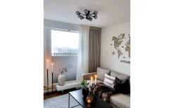 Aneta Cosmos Plafond 53cm Svart/Rök* Hall & Trappa|Sovrum