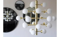 Kök & Matplats<Aneta Cosmos Taklampa 69cm 24L Mässing/Opal