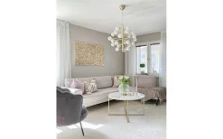 Kök & Matplats<Aneta Cosmos Taklampa 69cm 24L Mässing/Opal