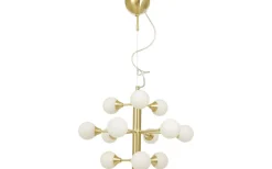 Vardagsrum|Kök & Matplats<Aneta Cosmos Taklampa 52cm 12L Mässing/Opal