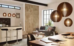 Stora Taklampor Ø50-69 Cm<Eglo Cossano Taklampa 50cm Mörkbrun