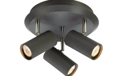 Runda Takspotlights|Takspot Med 3 Lampor<Markslojd Costilla Takspot 27cm Mörkgrå