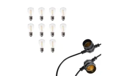 Lightson Cosy Ljusslinga med 10st lampor 5m EXTRA* Lightson Garden Plug & Play