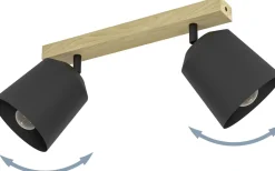 Eglo Cotorro Takspotlight 54cm Brun* Avlånga Takspotlights|Takspot Med 2 Lampor