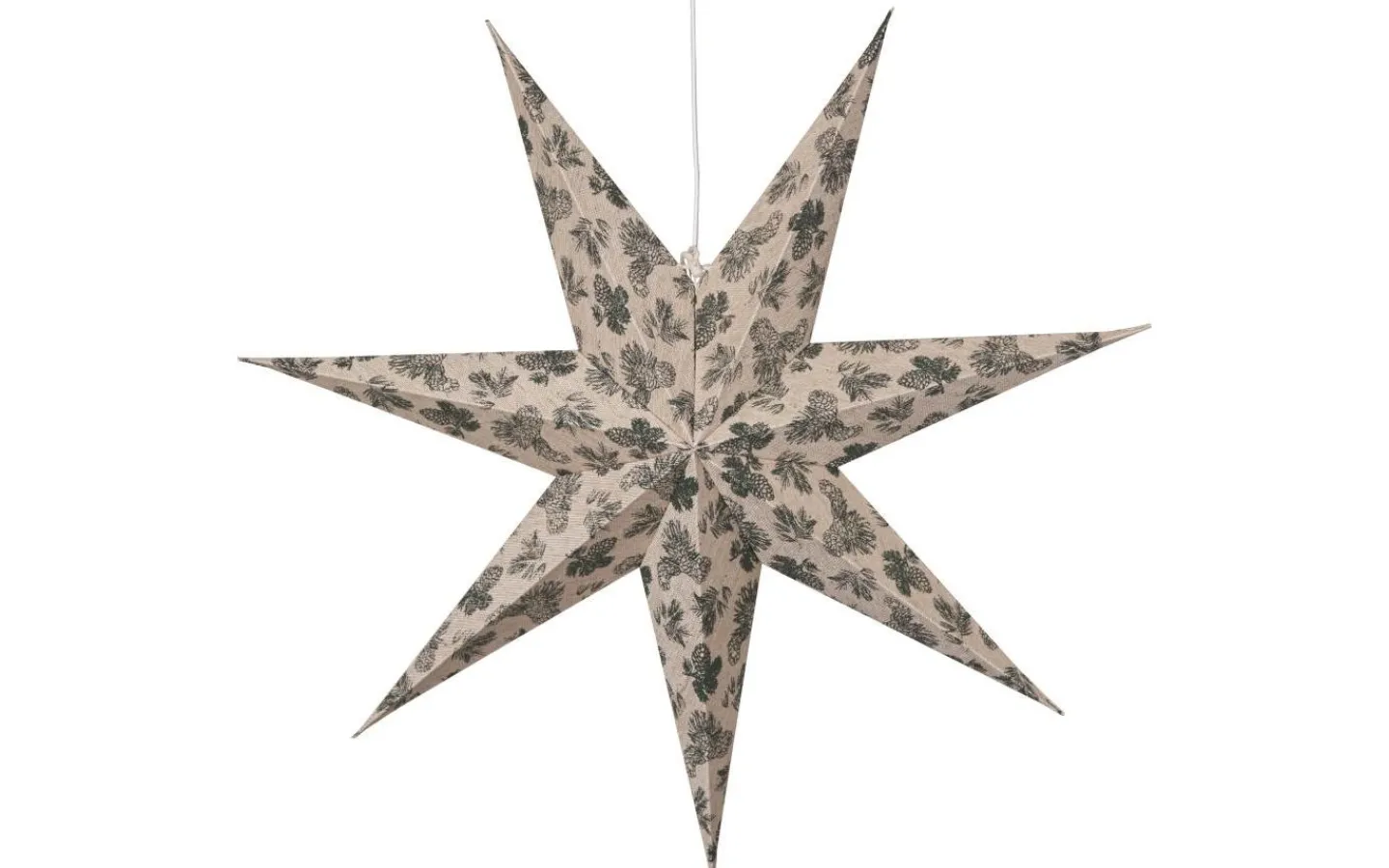 Star Trading Cotton Julstjärna Kottar 60cm Grön* Visa Alla Julstjärnor|Julstjärnor Utan Sladd