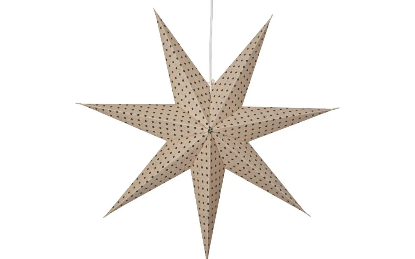 Star Trading Cotton Julstjärna Prickar 60cm Grön* Visa Alla Julstjärnor|Julstjärnor Utan Sladd