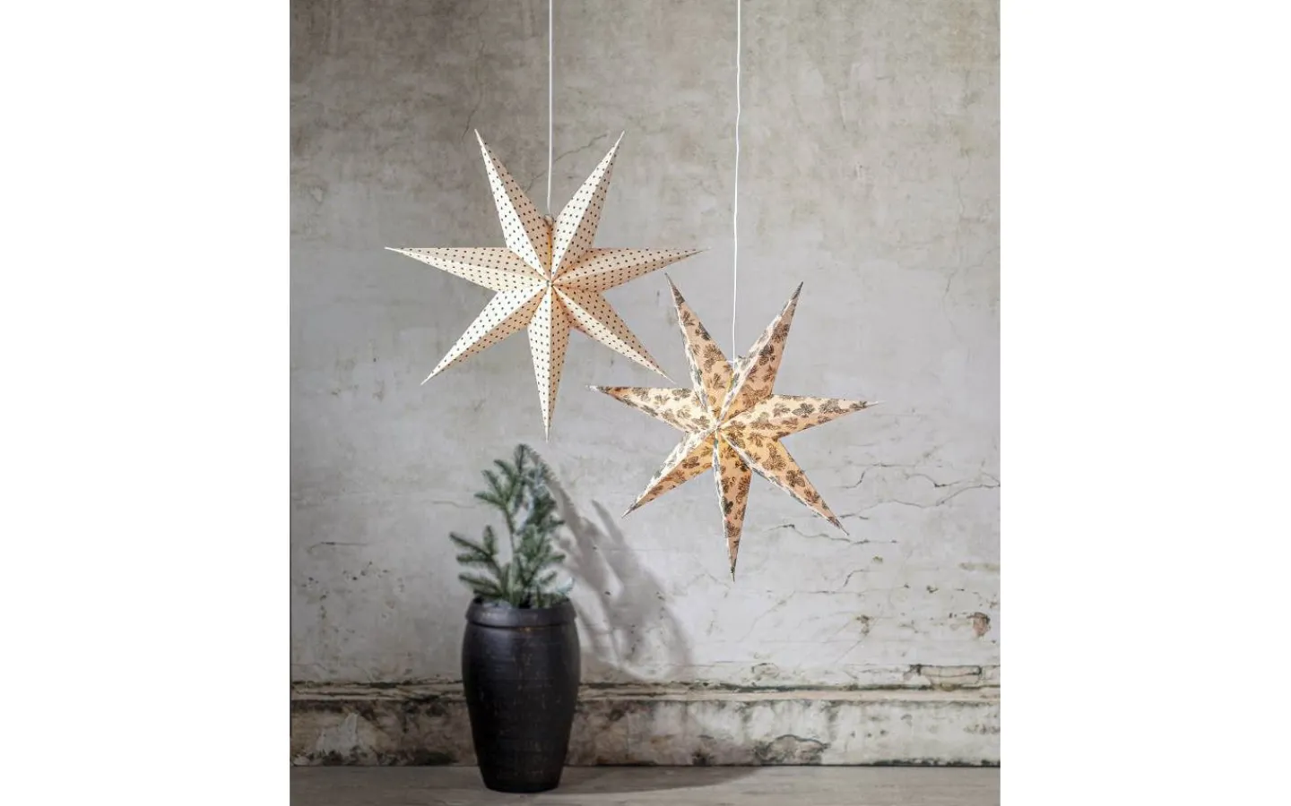 Star Trading Cotton Julstjärna Prickar 60cm Grön* Visa Alla Julstjärnor|Julstjärnor Utan Sladd
