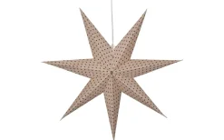 Cotton Julstjärna Prickar 60cm Röd