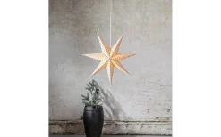 Cotton Julstjärna Prickar 60cm Röd