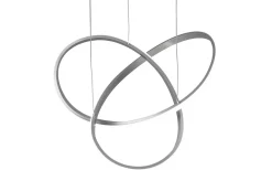 Reality Course Takpendel LED i borstat stål 4000K* Stora Taklampor Ø50-69 Cm