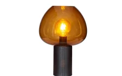 By Rydens Cozy Bordslampa 42cm Svart/Konjak* Bordslampor