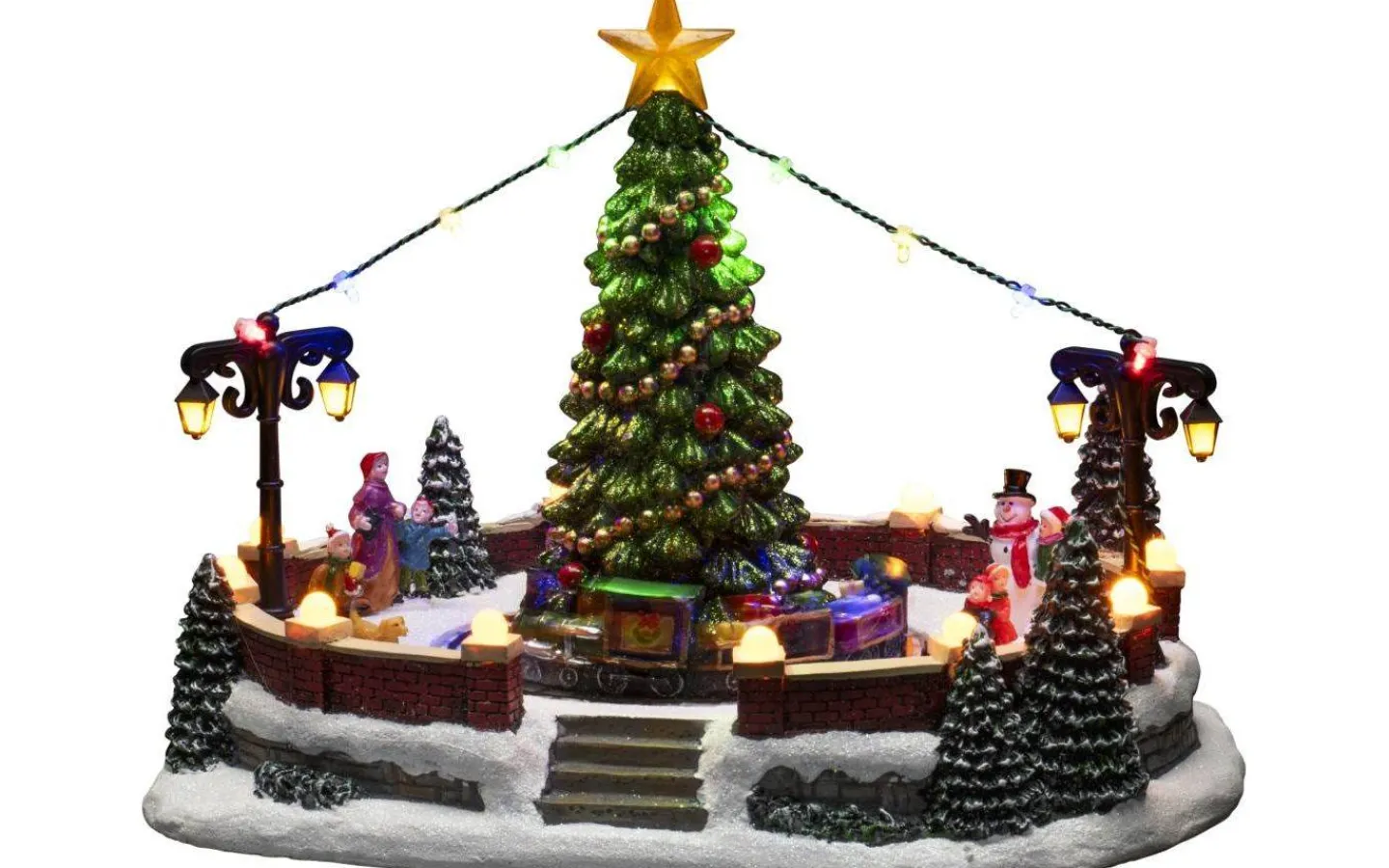 Konstsmide Cozyland Batteridriven Mekanisk Juldekoration Lekplats* Julbyar Och Figurer